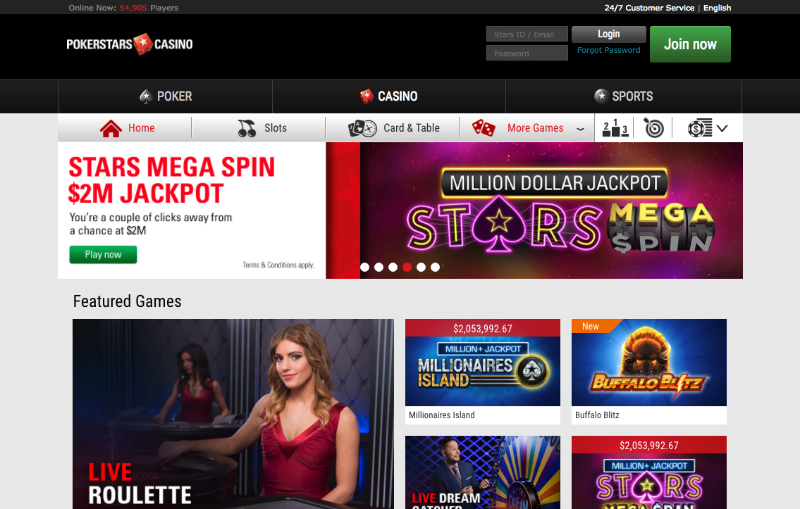 Pokerstars casino online